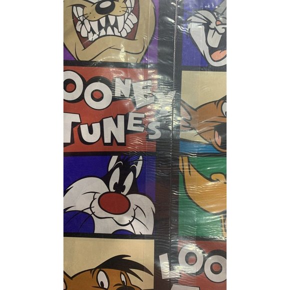 VTG HALLMARK Looney Tunes Gift Wrapping Paper NOS Sylvester Taz speddy gonzales - Picture 7 of 7